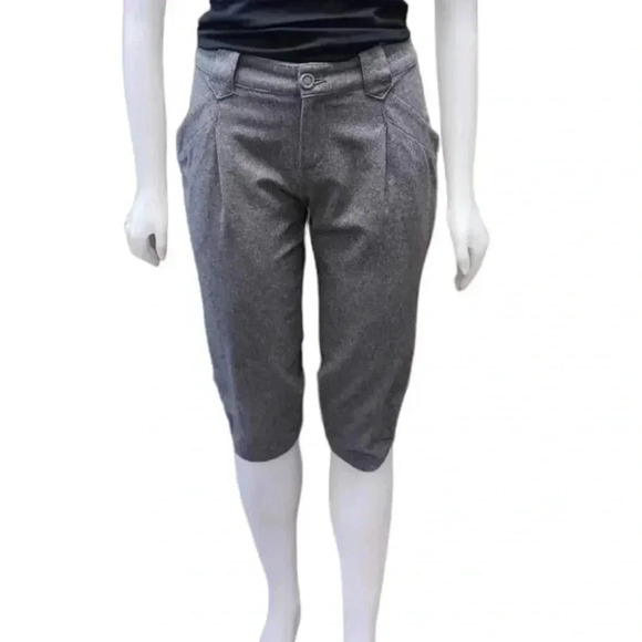 Free  Bird Collection Wool Blend Grey Capri Size 26 - Picture 1 of 12